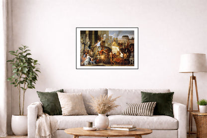 The Entry of Alexander into Babylon 1665 - Charles Le Brun - Alexander the Great Historical Painting Poster