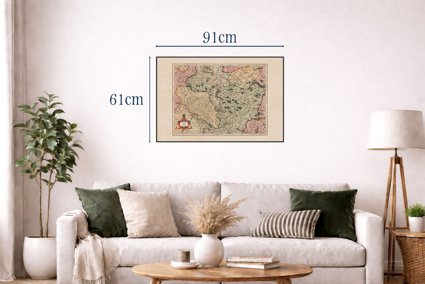 Mapa de Polonia y Silesia 1623 - Mapa Vintage del Atlas de Polonia y Silesia