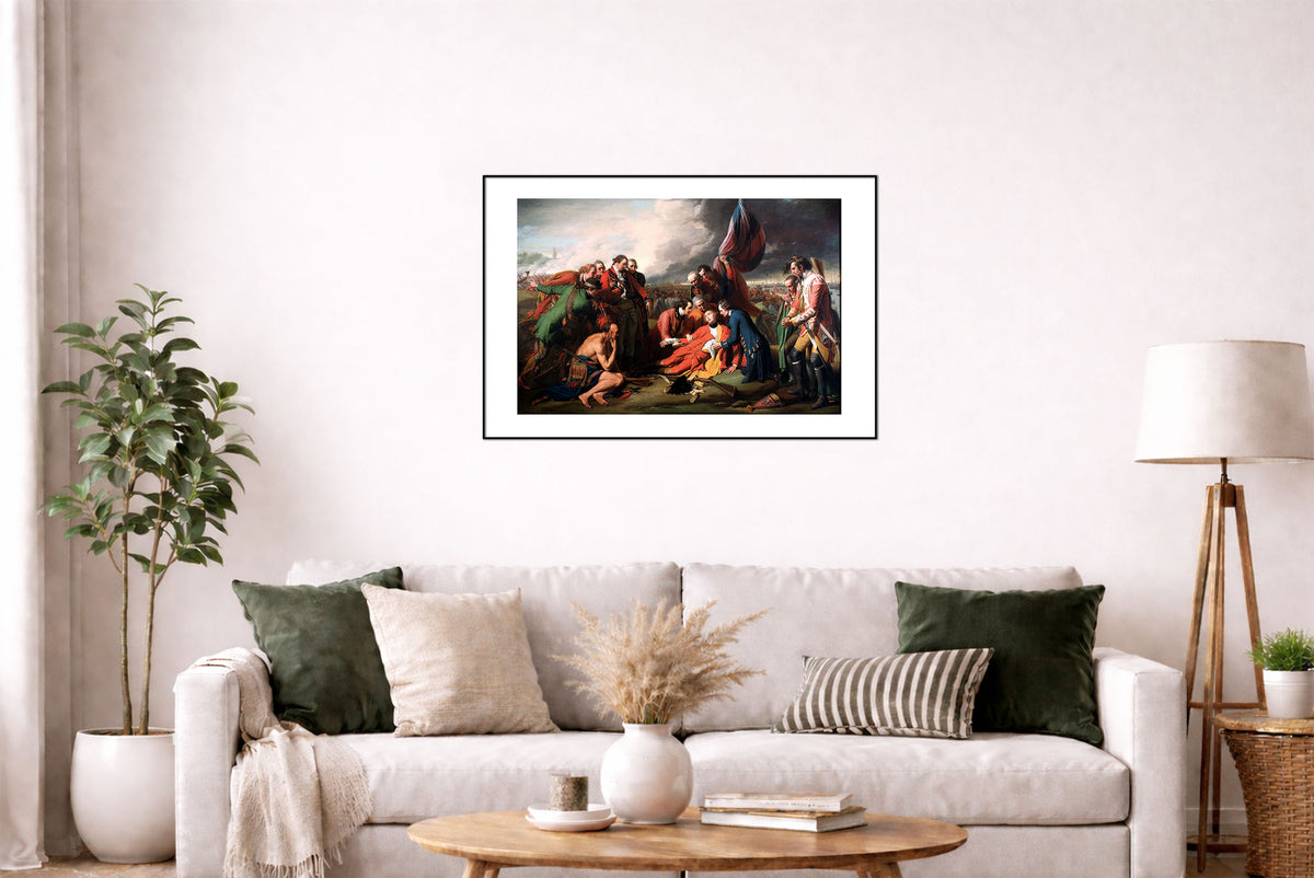 The Death of General Wolfe 1770 - Benjamin West - Seven Years' War Historical Painting Poster