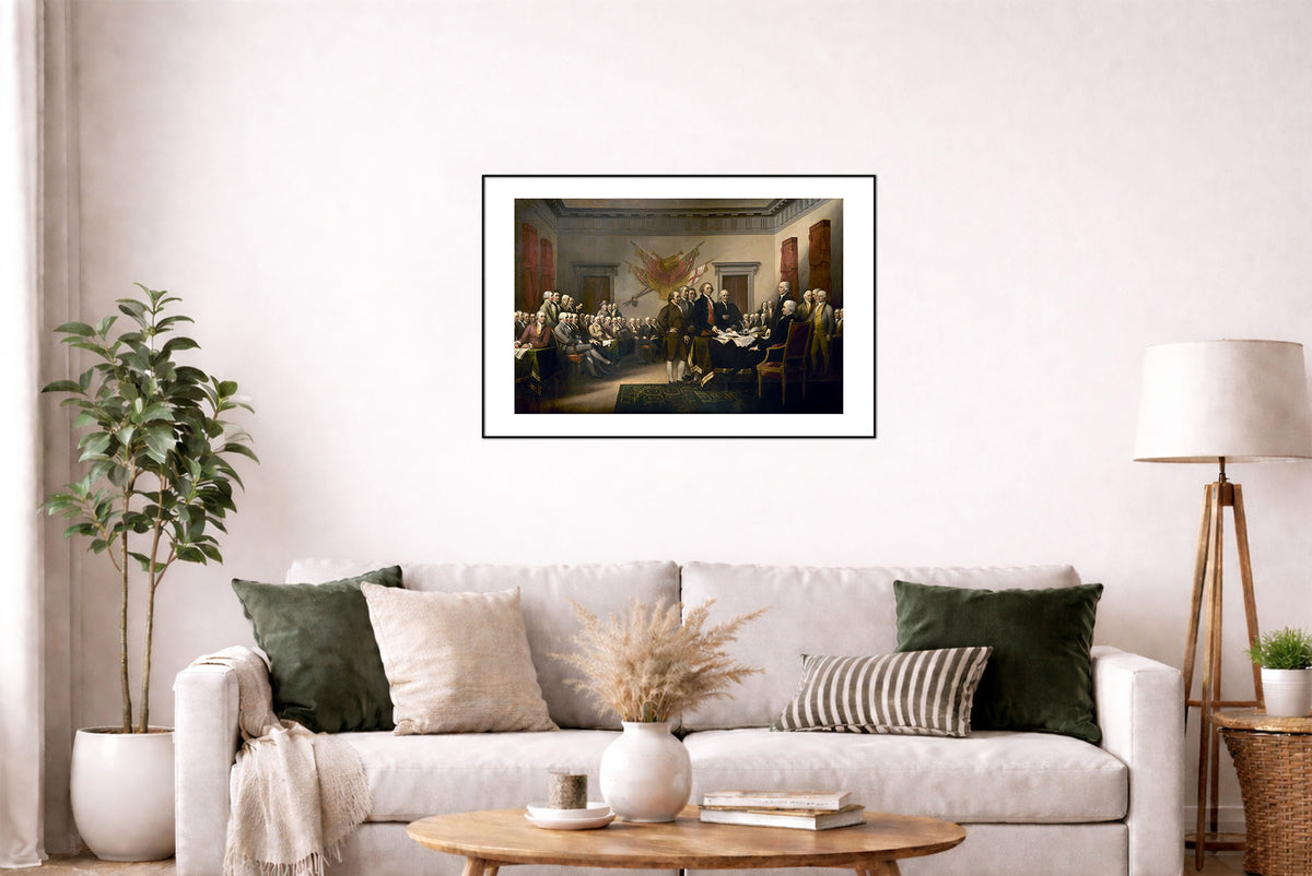 Deklaracja Niepodległości USA 1819 - John Trumbull - Historyczny Plakat z Obrazem