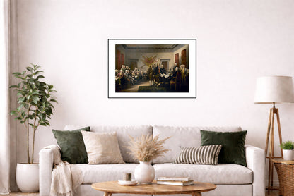 Deklaracja Niepodległości USA 1819 - John Trumbull - Historyczny Plakat z Obrazem