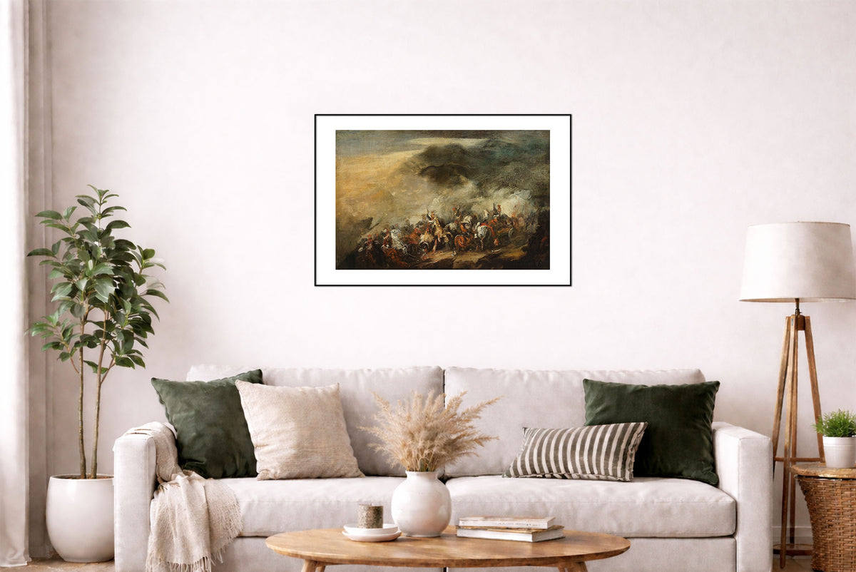 The Battle of Somosierra 1837 - Piotr Michałowski - Polish Cavalry Charge & Napoleonic Wars Historical Painting Poster