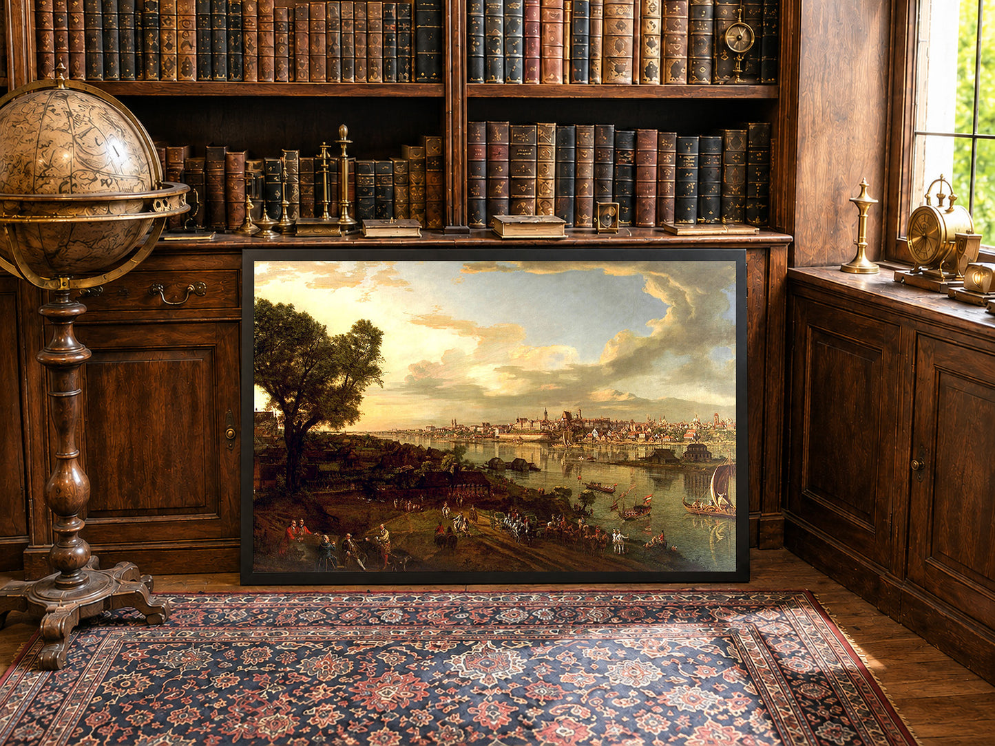 Bellotto Blick auf Warschau von Praga Poster - Vintage Warschau Stadtansicht Wandkunst