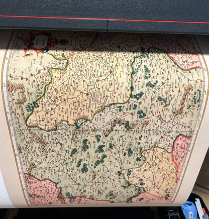 Mapa de Polonia y Silesia 1623 - Mapa Vintage del Atlas de Polonia y Silesia